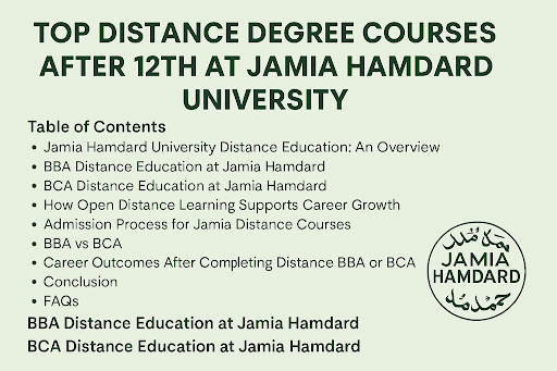 Top Distance Degree Courses
                            After 12th